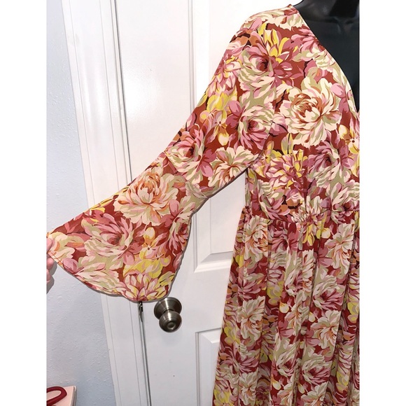 Torrid Mini Chiffon And Studio Knit Surplice Dress - Picture 8 of 10